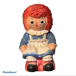 Banks, Vintage Raggedy Ann Doll Bank
